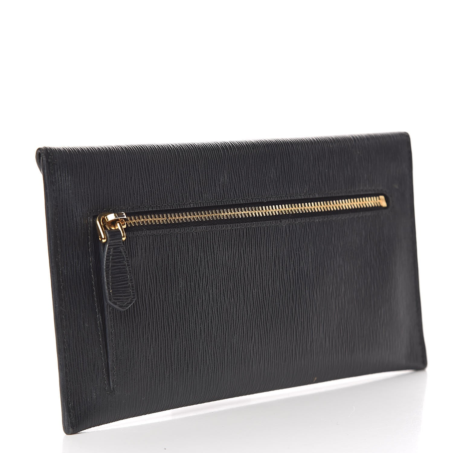 Prada Vitello Move Envelope Wallet Black 3 of 13