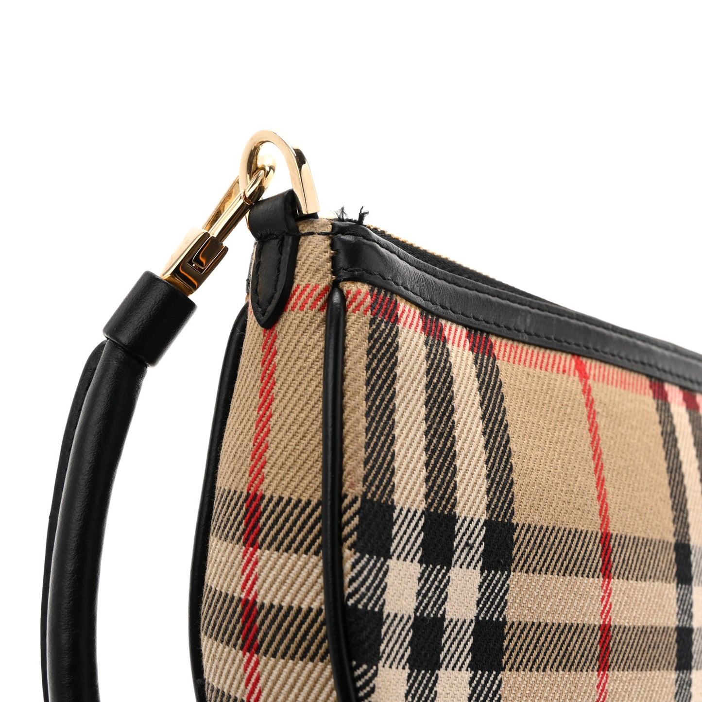 Vintage Check Calfskin Olympia Slim Pouch Archive Beige