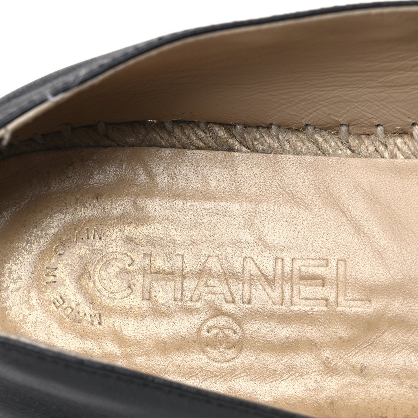 Lambskin CC Espadrilles 41 Black