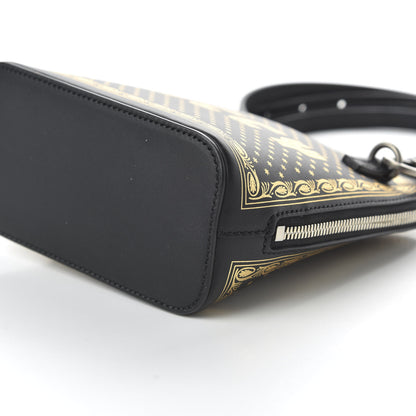 Gucci X SEGA Calfskin GUCCY Stars Mini Dome Shoulder Bag Black Gold 7 of 10