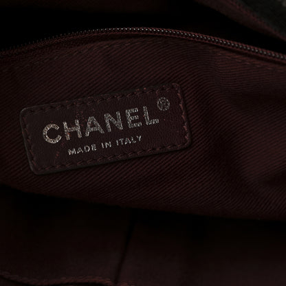 Chanel Crumpled Grained Calfskin CC Crave Tote Black 6 of 11