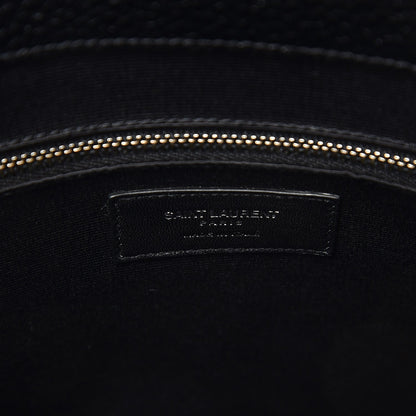 Saint Laurent Grained Calfskin Large Sac De Jour Black 8 of 8