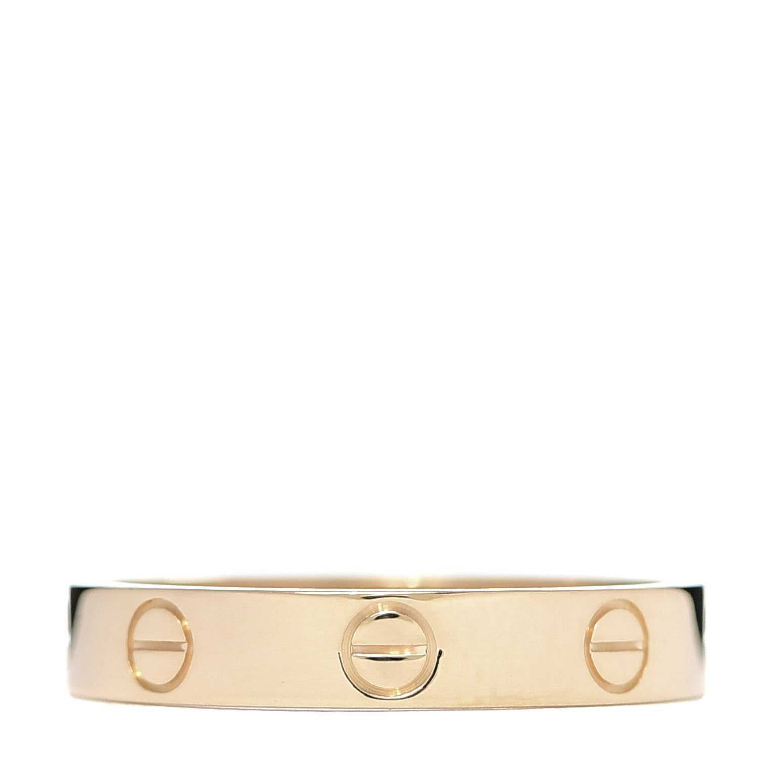 Cartier 18K Yellow Gold 3.5mm LOVE Wedding Band Ring 55 7.25 3 of 5