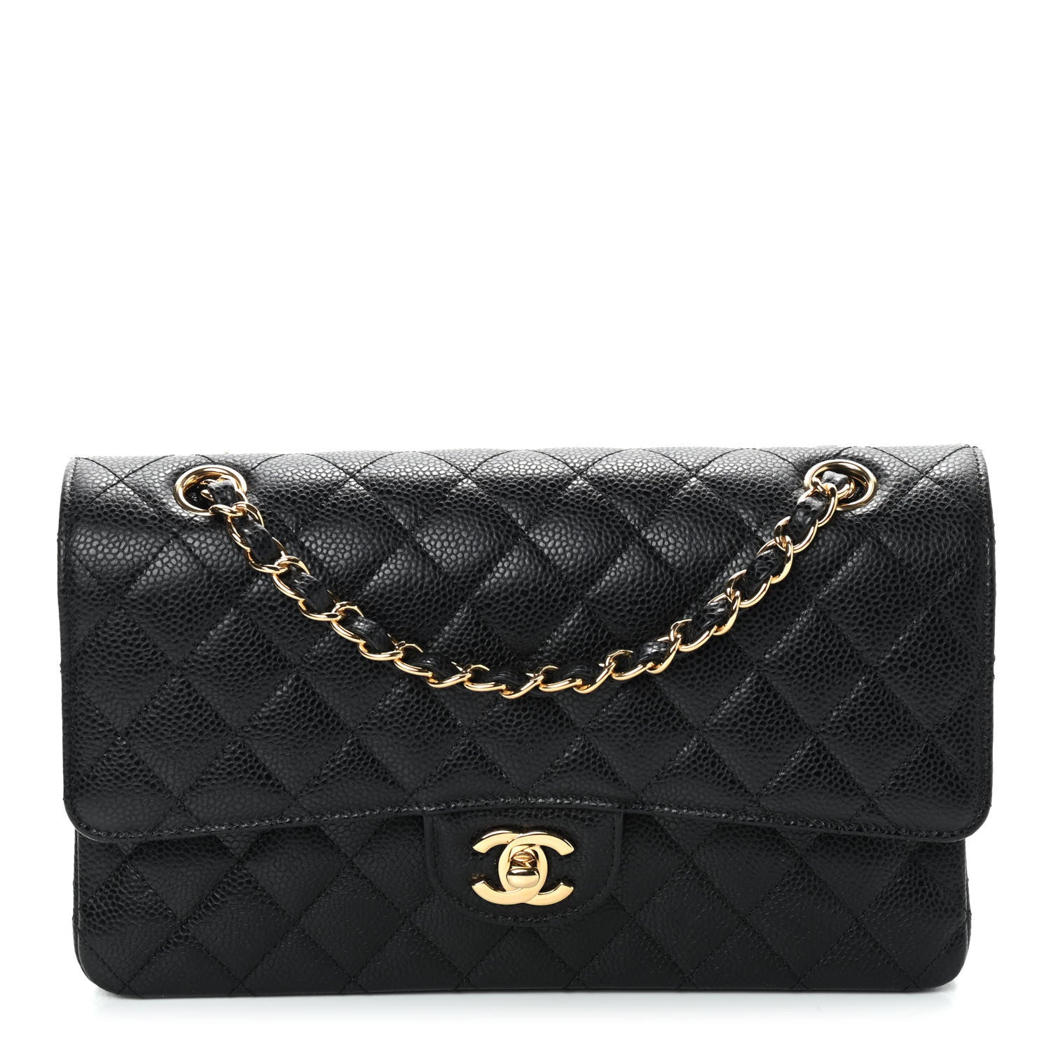 Chanel Caviar Quilted Medium Double Flap Black 1 of 9