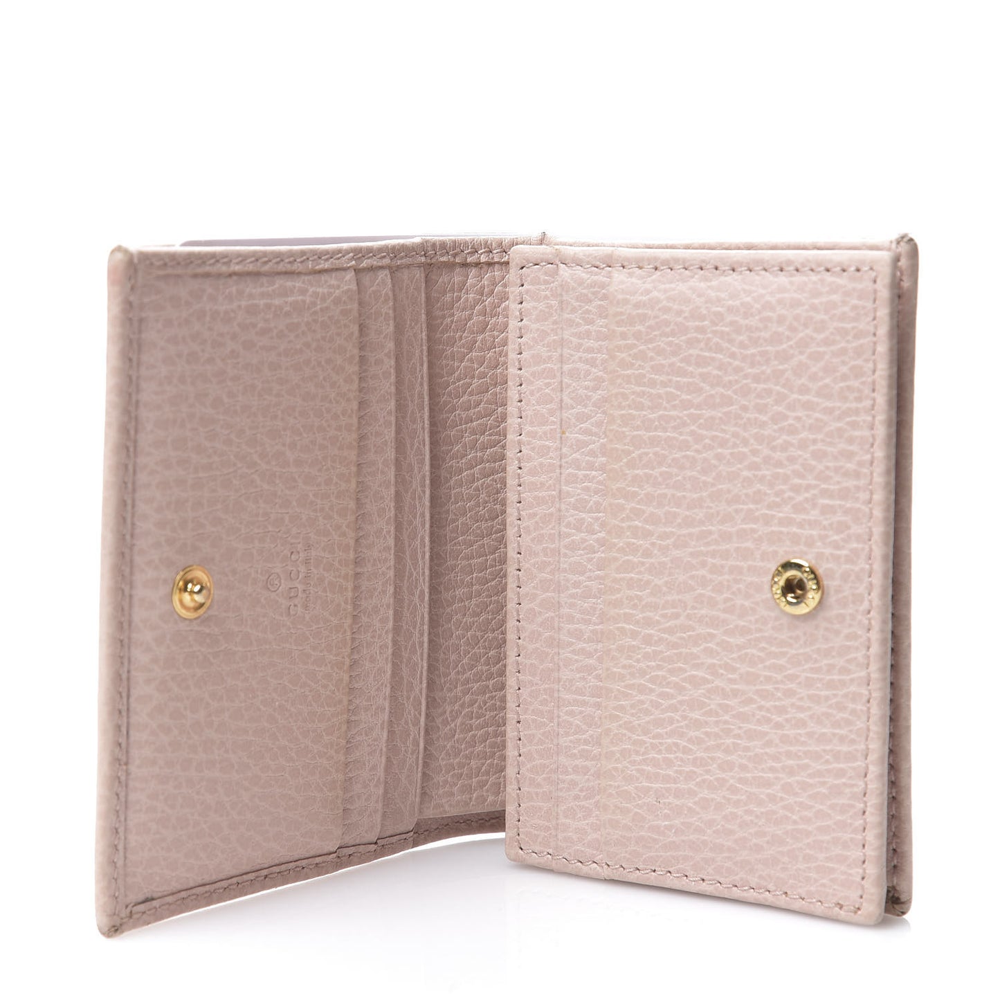 Dollar Calfskin GG Marmont Card Case Perfect Pink