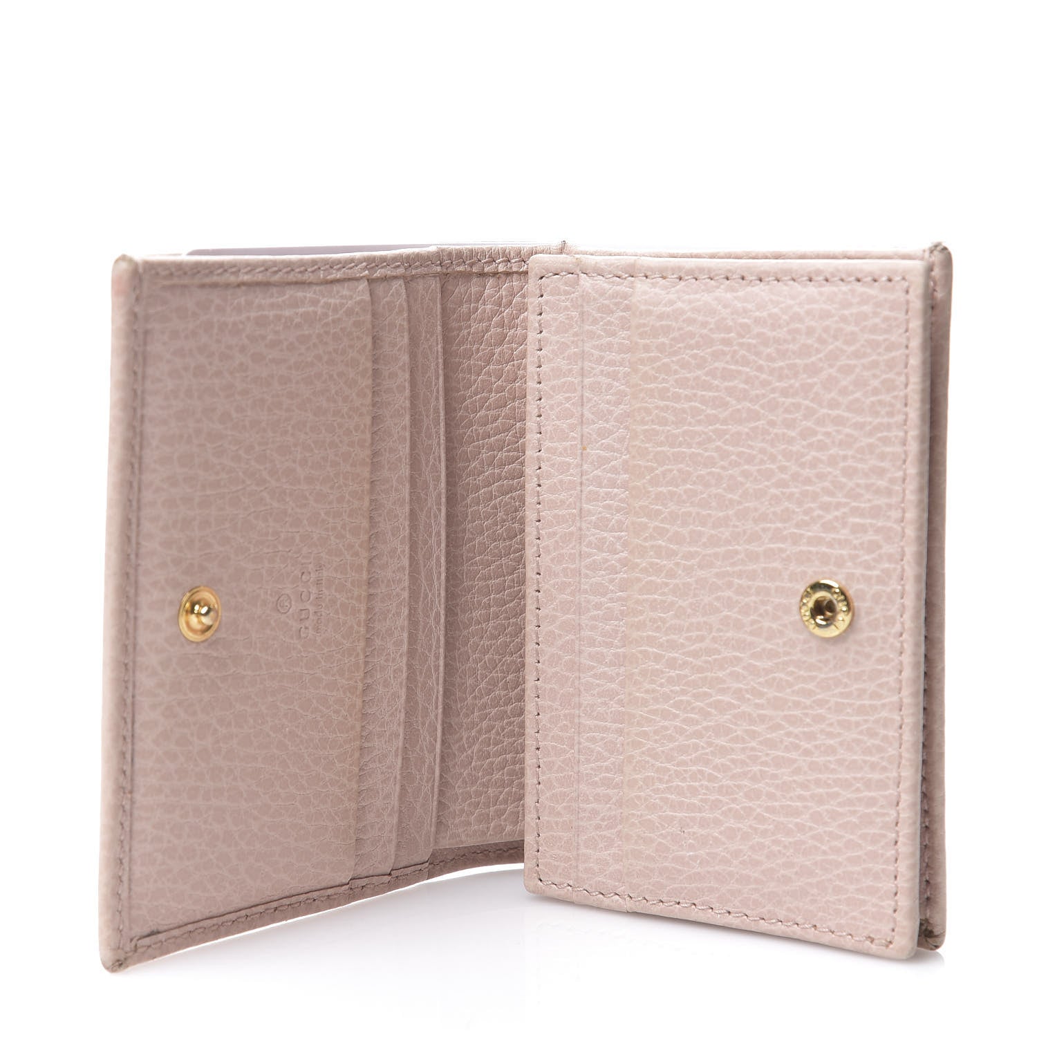 Gucci Dollar Calfskin GG Marmont Card Case Perfect Pink 4 of 13