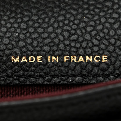 Chanel Caviar Quilted Flap Card Holder Wallet Black 7 of 9
