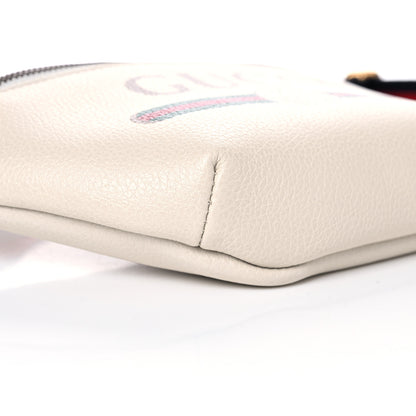 Gucci Grained Calfskin Small Logo Belt Bag White 8 of 9