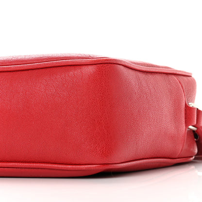 Saint Laurent Calfskin Monogram Small Lou Camera Bag Red 10 of 11