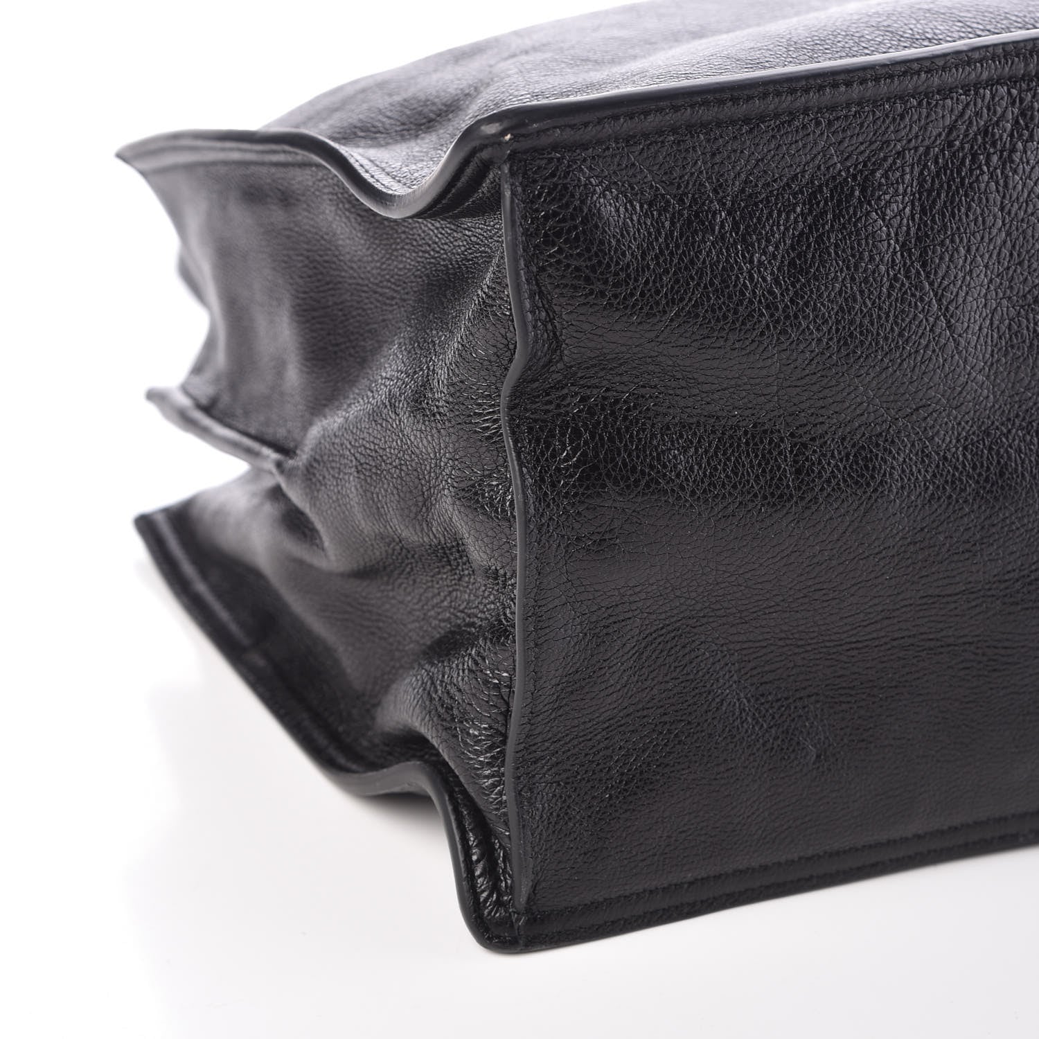 Prada Glace Calf Etiquette Shopping Bag Black Astrale 10 of 11