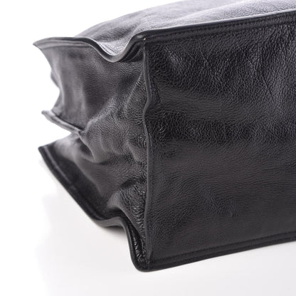Prada Glace Calf Etiquette Shopping Bag Black Astrale 10 of 11