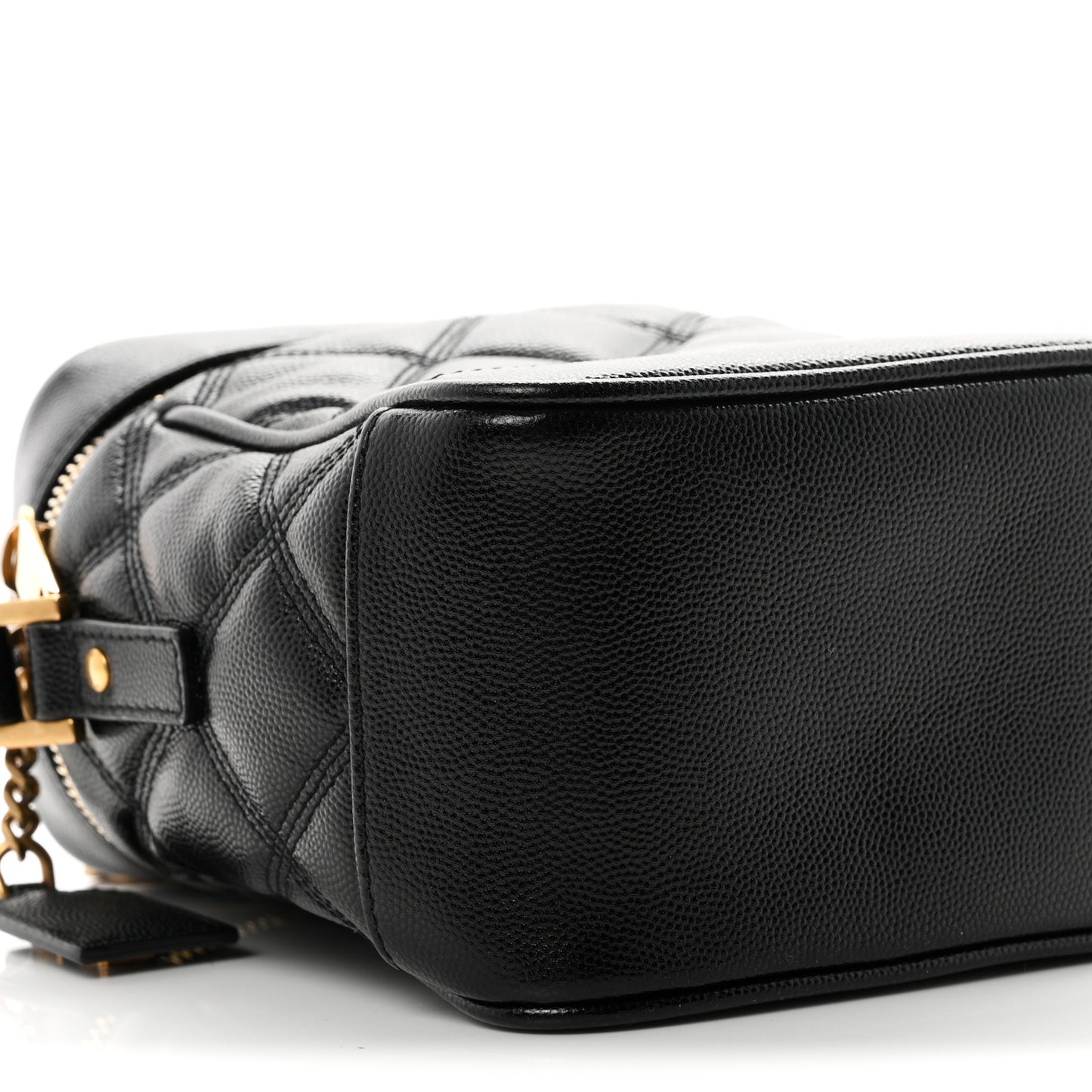 Grain de Poudre Quilted 80's Vanity Bag Black