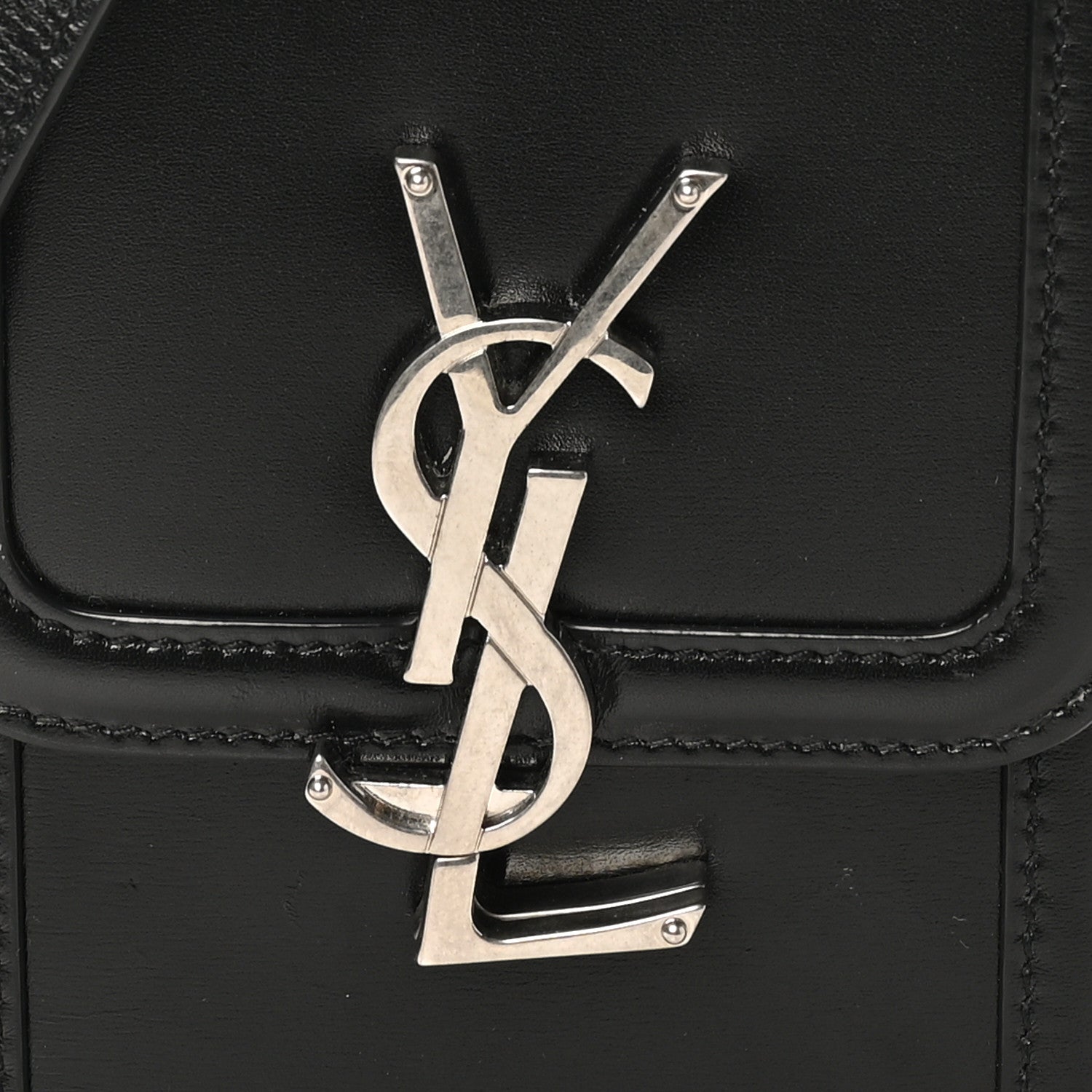 Saint Laurent Smooth Calfskin Mini Solferino Satchel Black 7 of 9
