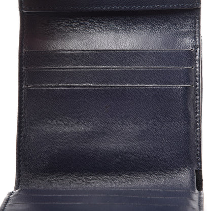 Chanel Lambskin Quilted Compact French Flap Wallet Navy 6 of 12