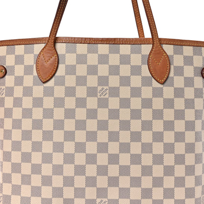 Louis Vuitton Damier Azur Neo Neverfull MM Rose Ballerine 9 of 15