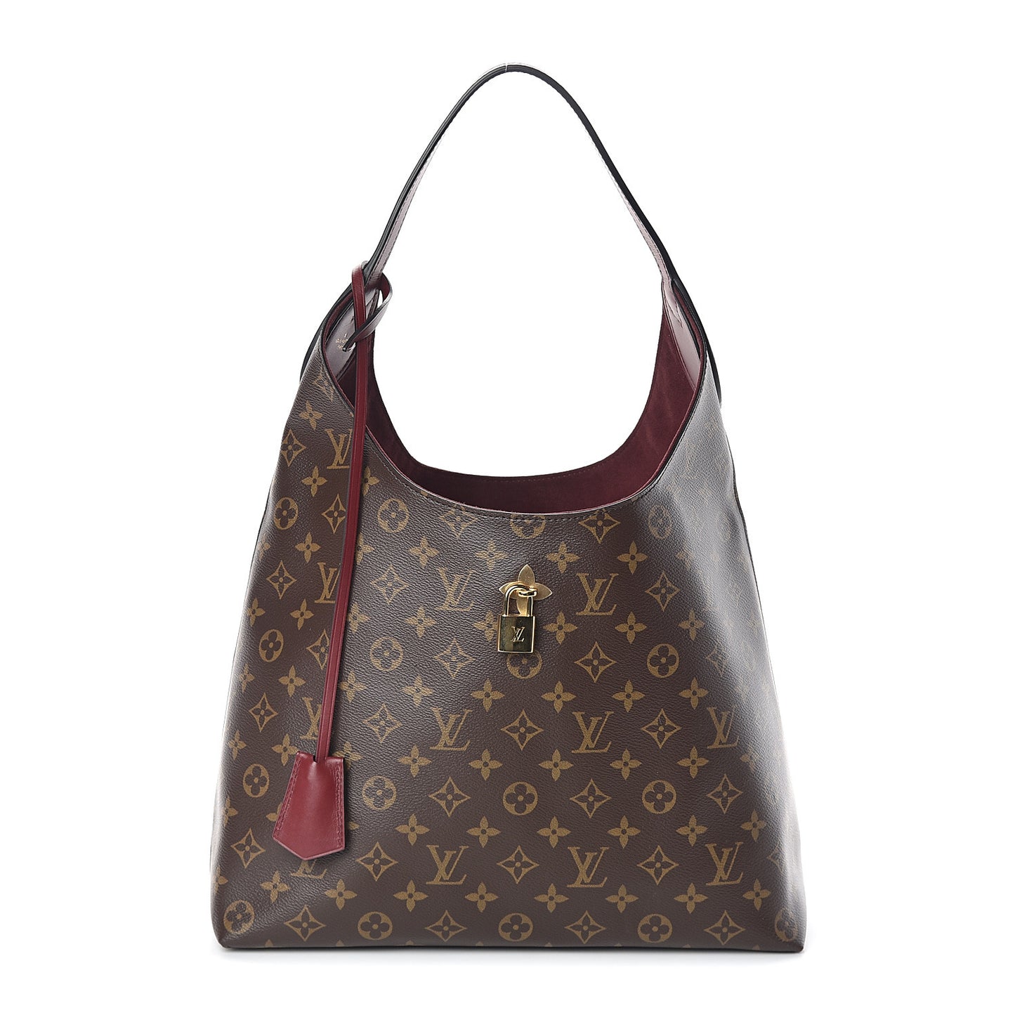 Monogram Flower Hobo Bordeaux