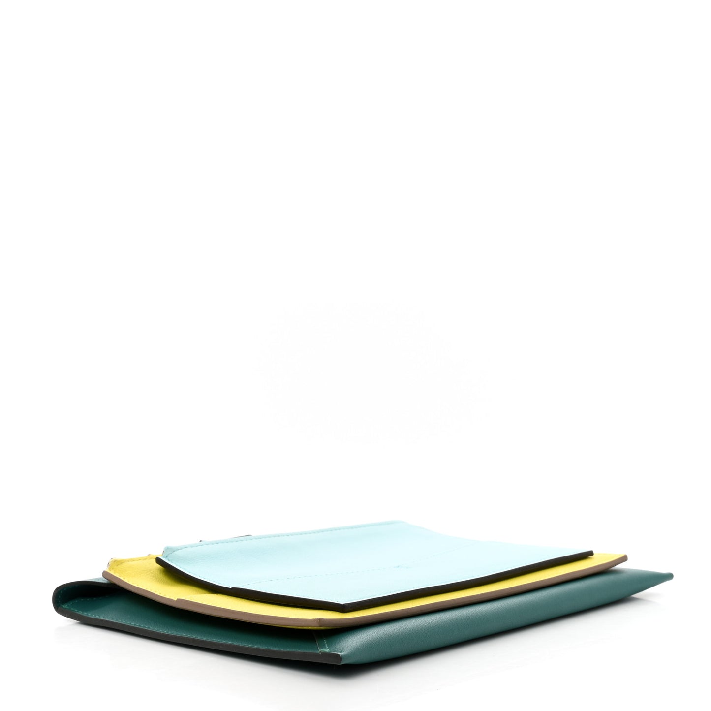 Evercolor Envelope Trio Wallet Malachite Lime Bleu Zephyr