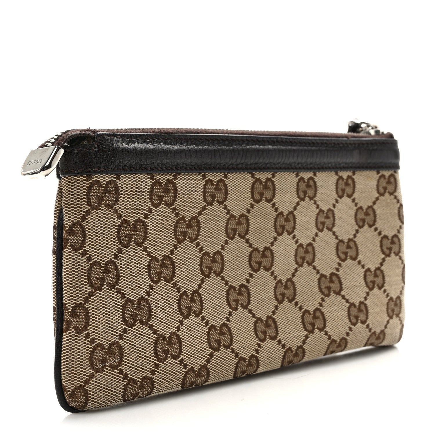 Gucci Monogram Horsebit Wristlet Brown 3 of 7