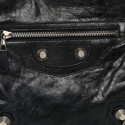 Balenciaga Agneau Giant 21 Silver Hardware Folder Black 9 of 11
