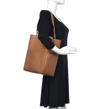 Celine Natural Calfskin Sangle Bucket Bag Light Camel 3 of 13