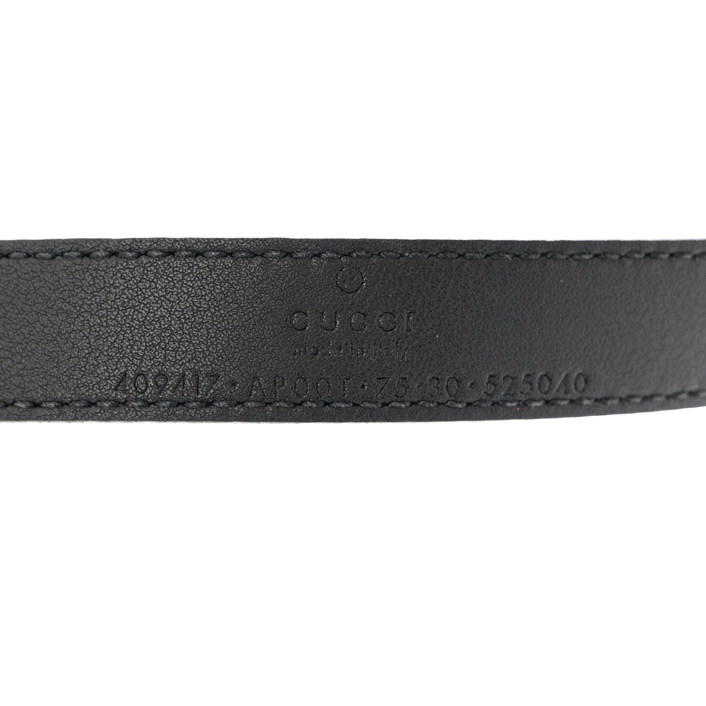 Calfskin Double G 20mm Belt 75 30 Black