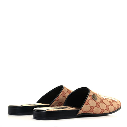 Gucci X MLB Monogram NY Yankees Embroidered Womens GG Slippers 38.5 Beige Ruggine 4 of 8