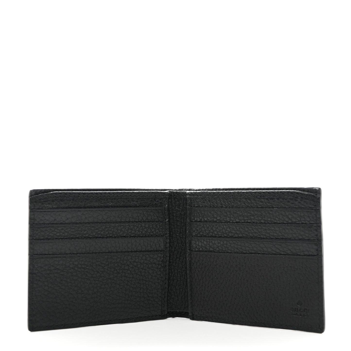 Piuma Calfskin Jumbo GG Embossed Wallet Black