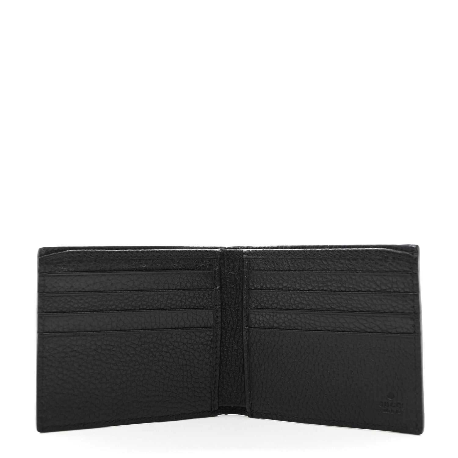 Gucci Piuma Calfskin Jumbo GG Embossed Wallet Black 5 of 7