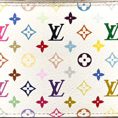 Louis Vuitton Monogram Multicolor Key Pouch White Litchi 7 of 10