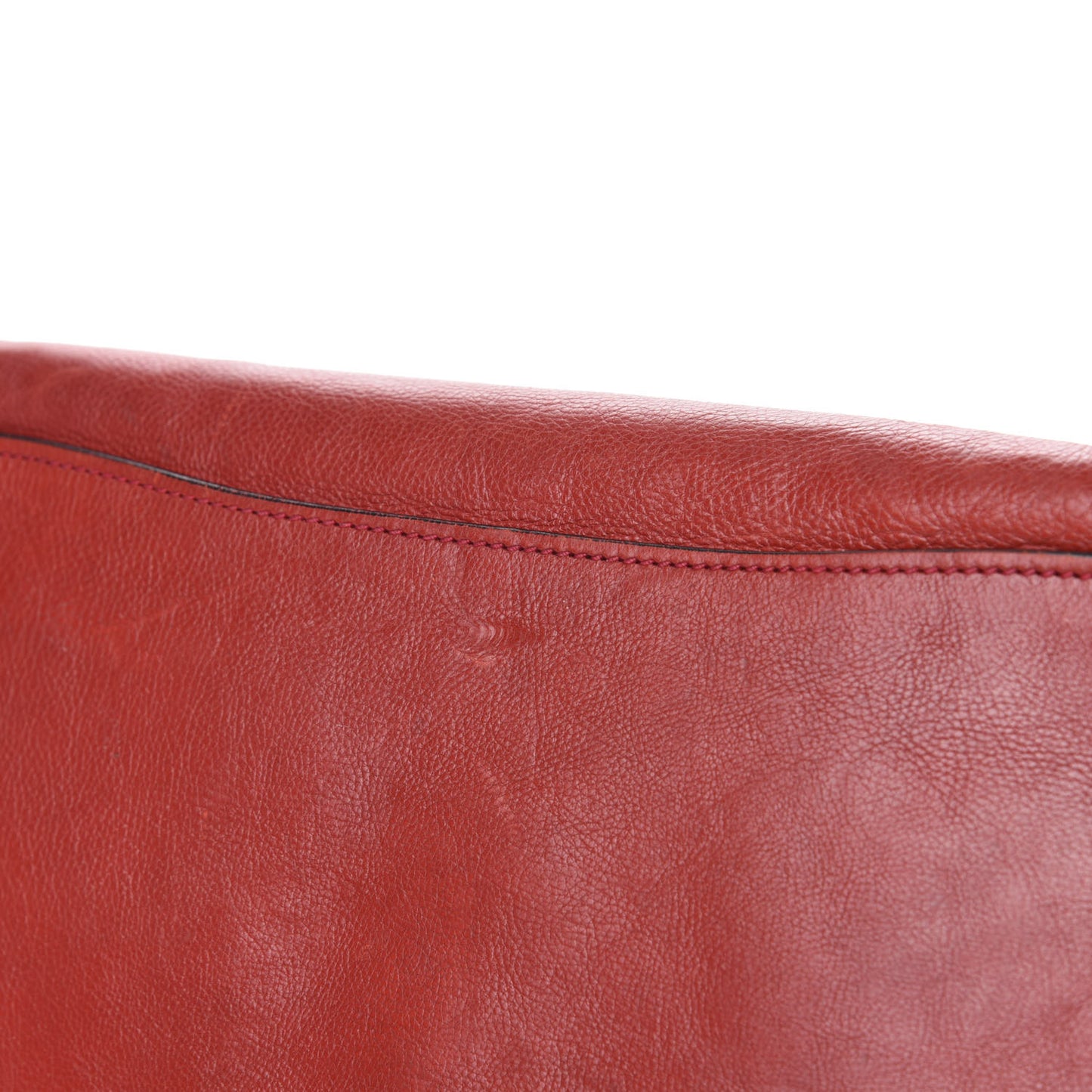 Glace Calf Twin Pocket Tote Fuoco