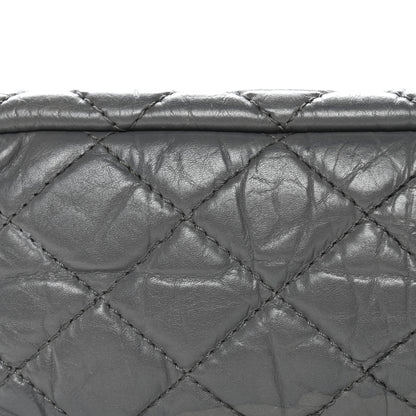 Chanel Aged Calfskin Quilted Large Reissue Camera Case Grey 11 of 12