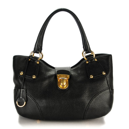 Prada Vitello Daino Shoulder Bag Nero Black 1 of 9