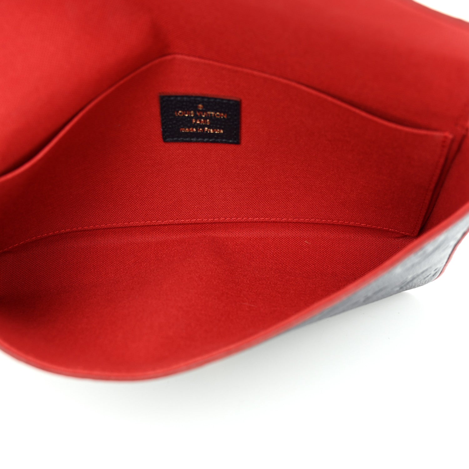Louis Vuitton Empreinte Pochette Felicie Chain Wallet Marine Rouge 6 of 13