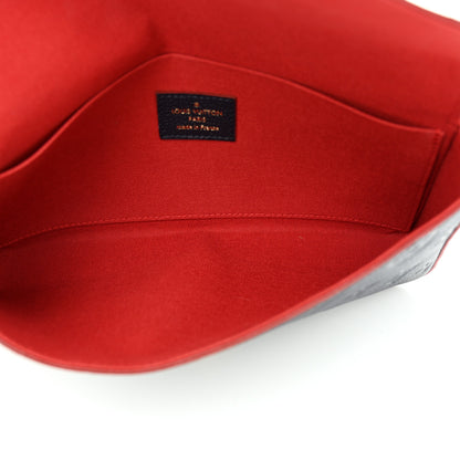 Louis Vuitton Empreinte Pochette Felicie Chain Wallet Marine Rouge 6 of 13