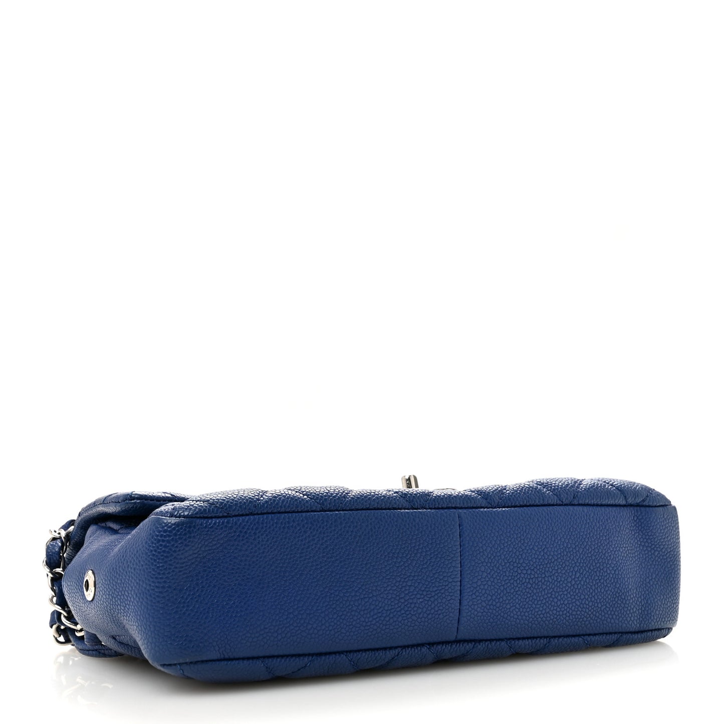 Caviar Quilted Medium Easy Flap Blue