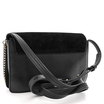 Chloe Suede Calfskin Small Faye Shoulder Bag Black 3 of 9