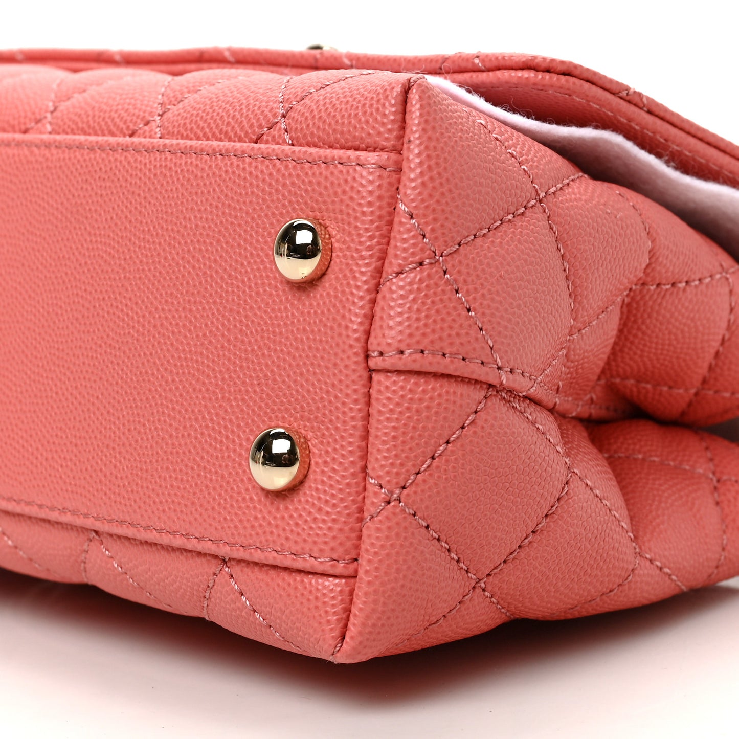 Caviar Quilted Extra Mini Coco Handle Flap Pink