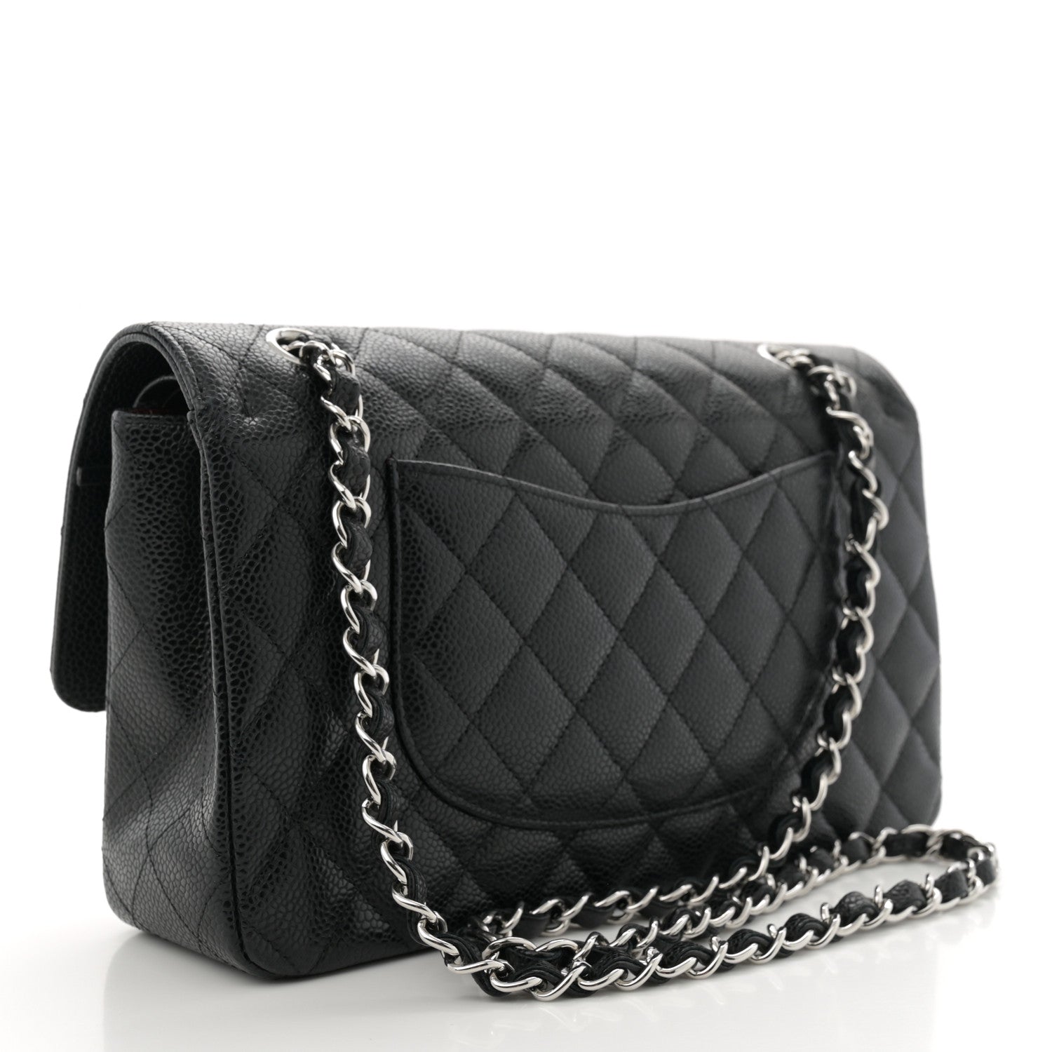Chanel Caviar Quilted Medium Double Flap Black 3 of 10