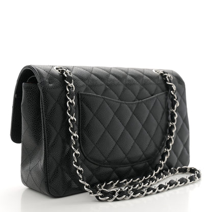 Chanel Caviar Quilted Medium Double Flap Black 3 of 10