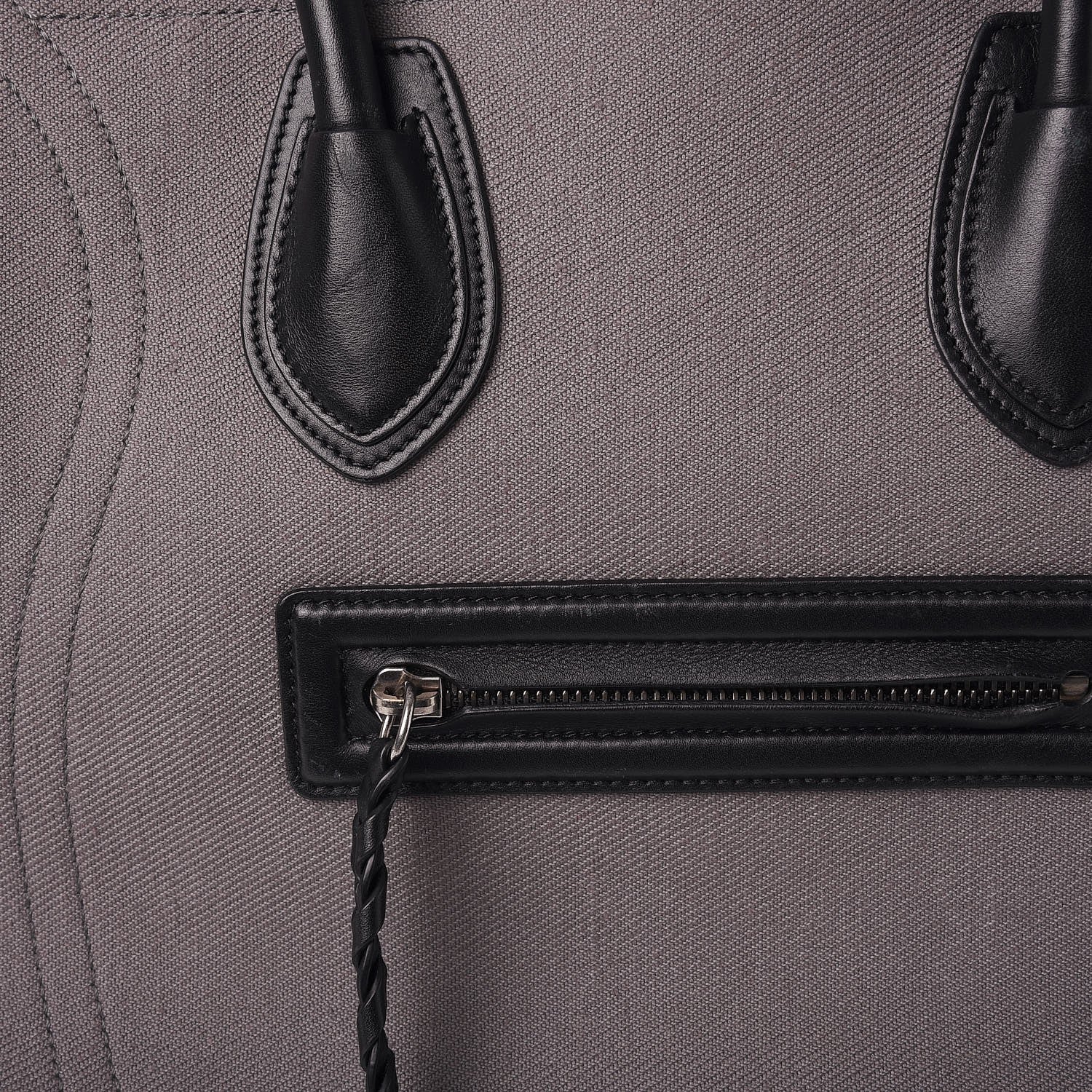 Celine Cotton Canvas Medium Phantom Luggage Grey 12 of 14