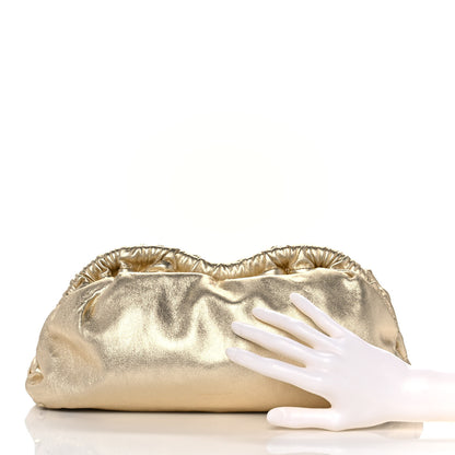 Mansur Gavriel Metallic Lambskin Cloud Clutch Gold 2 of 8