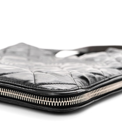 Chanel Patent Quilted Expandable CC Shoping Tote Black 10 of 20