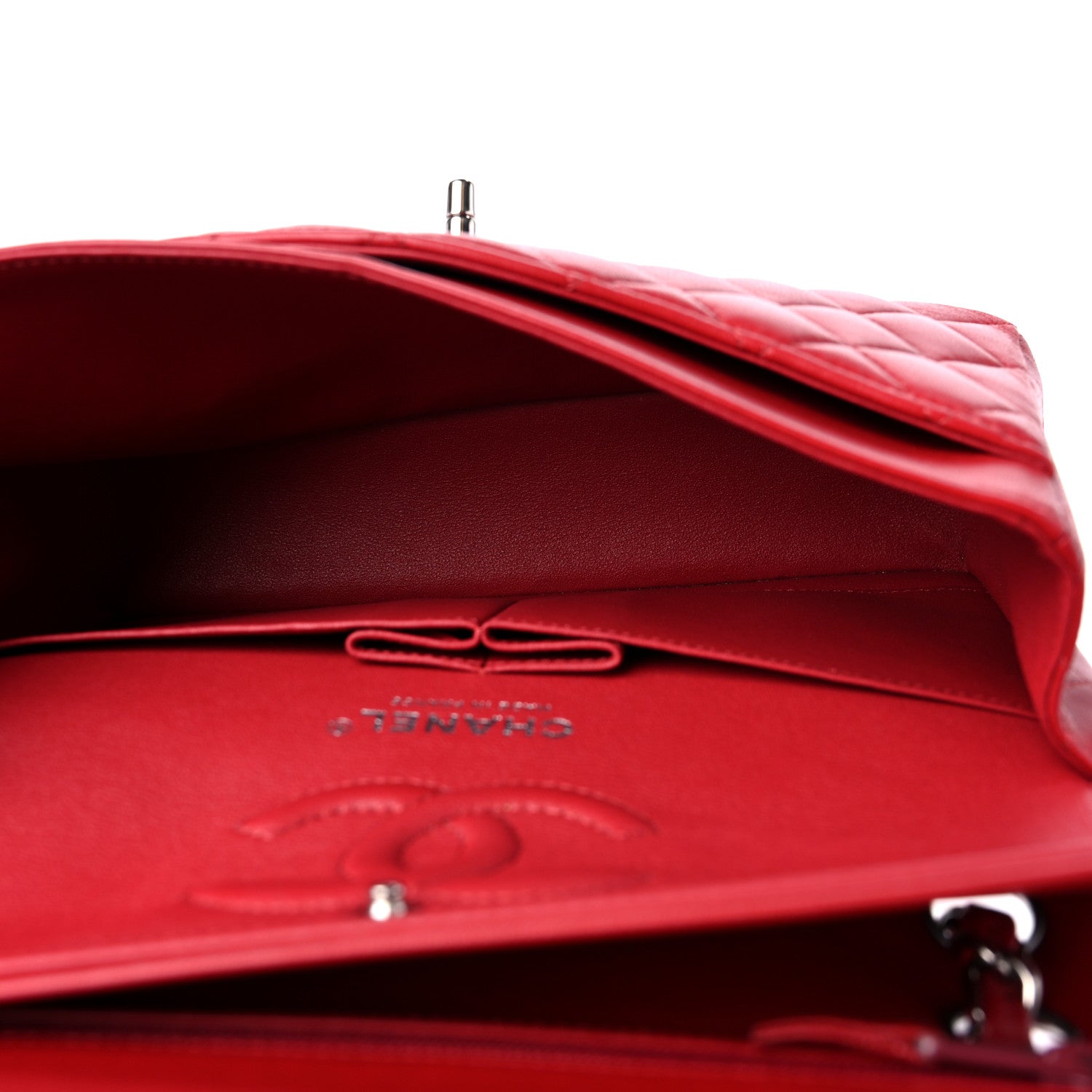 Chanel Lambskin Quilted Small Double Flap Red 5 of 10