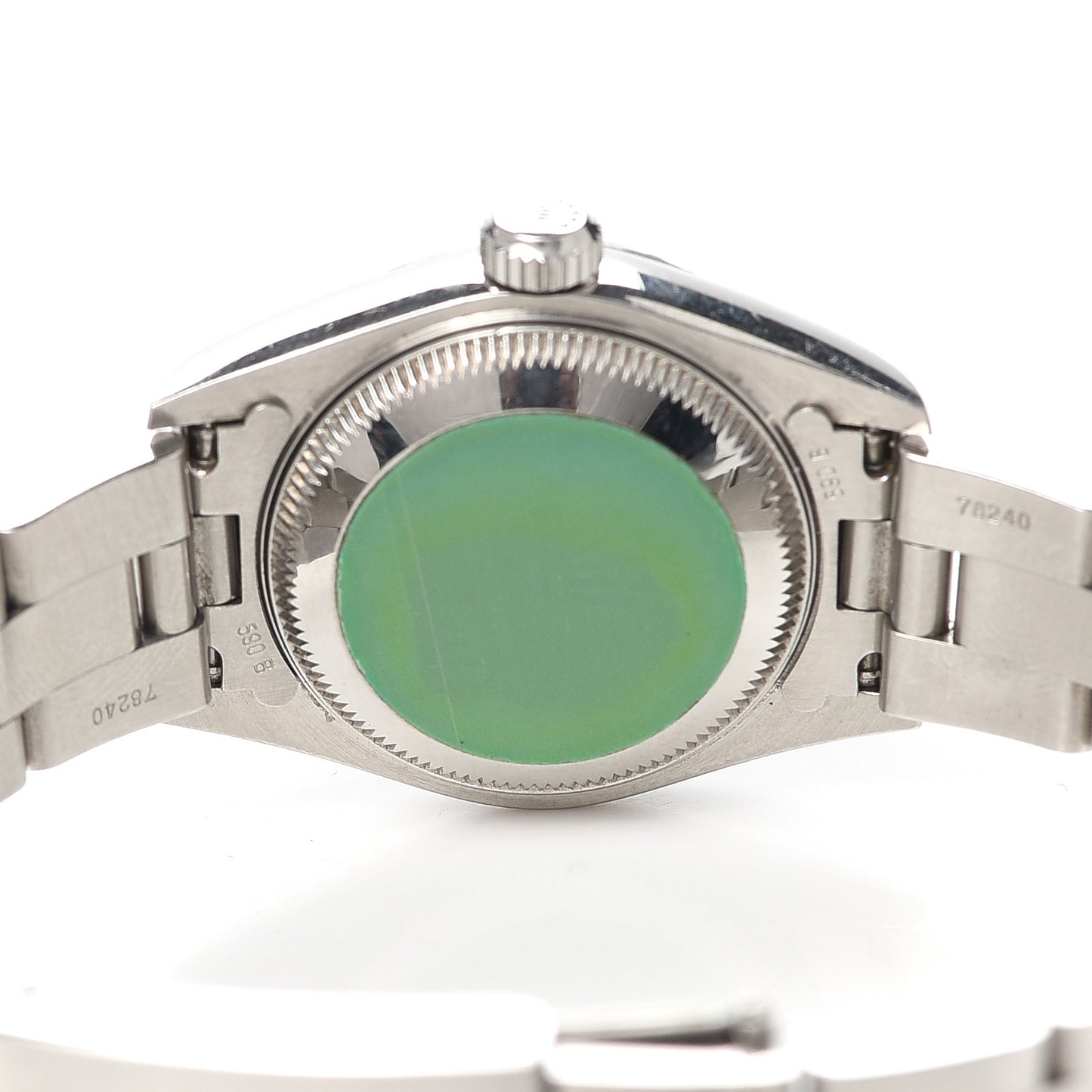 Stainless Steel 26mm Oyster Perpetual Date Watch Pink 79240