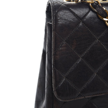 Chanel Lambskin Quilted Jumbo Single Flap Brown 16 of 19