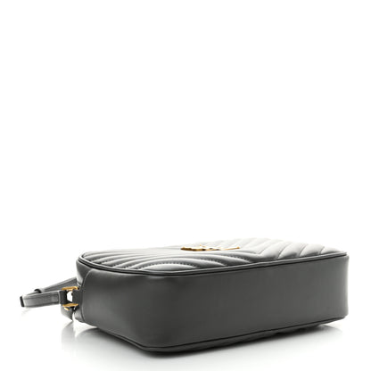 Saint Laurent Calfskin Matelasse Monogram Lou Camera Bag Storm 4 of 11