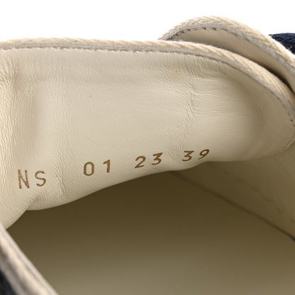 Christian Dior Canvas Oblique Walk'N Dior Low Top Sneakers 39 Deep Blue 9 of 10