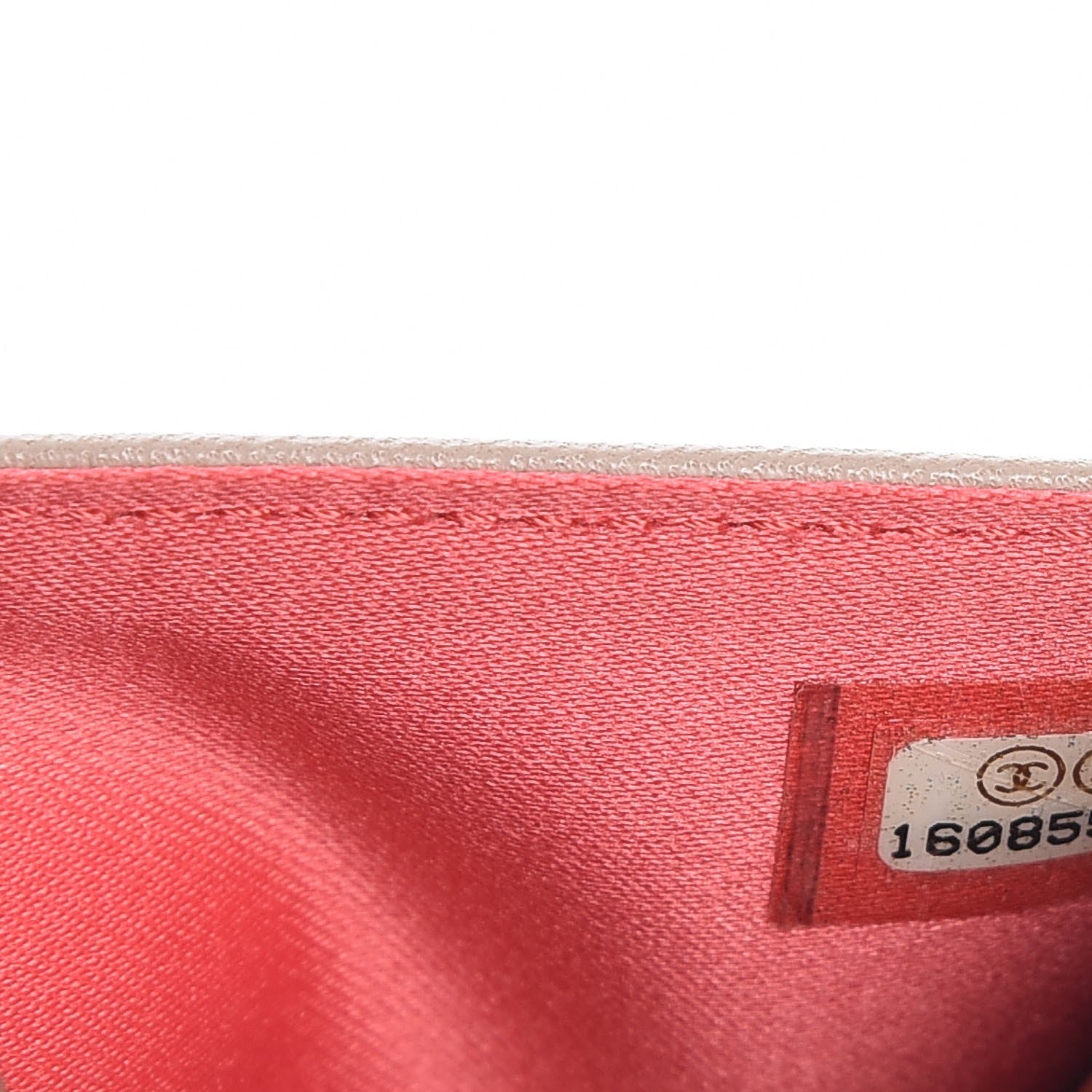 Chanel Vinyl Lipstick Wallet On Chain WOC Beige 8 of 10