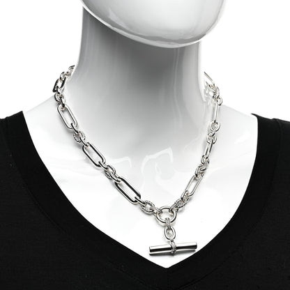 David Yurman Sterling Silver Diamond Lexington Chain Necklace 2 of 4