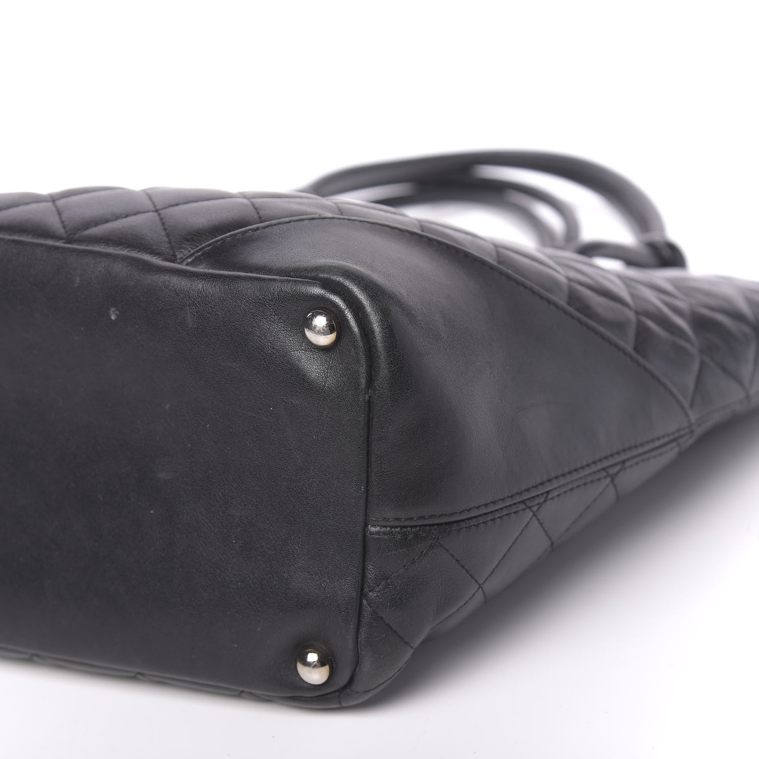 Chanel Calfskin Quilted Medium Cambon Tote Black White 15 of 15